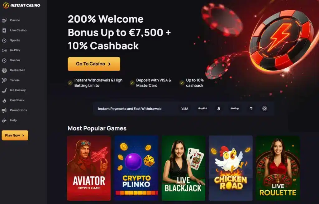 review over instant casino zonder cruks nederland